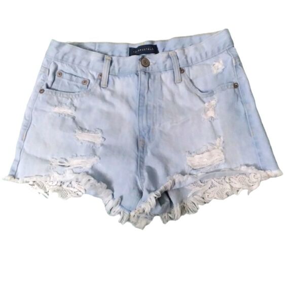 Aeropostale | hi rise cheeky cutoff shorts - Picture 2 of 7